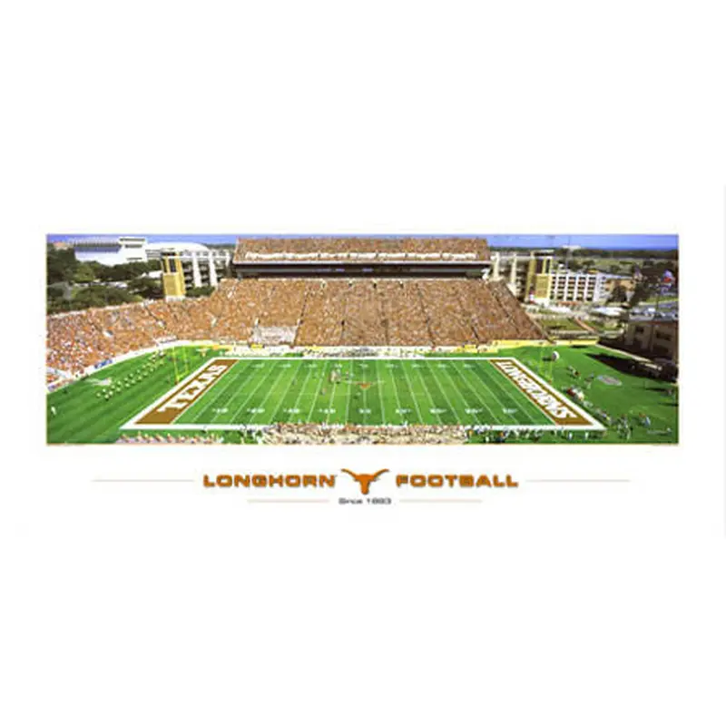 Texas Longhorns Football "Since 1893" Memorial Stadium Gameday Panoramic Poster Print