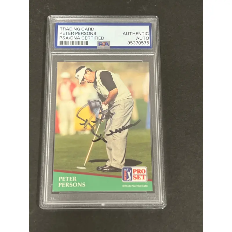1991 Pro Set #22 Peter Persons Signed Card PSA/DNA Slabbed AUTO