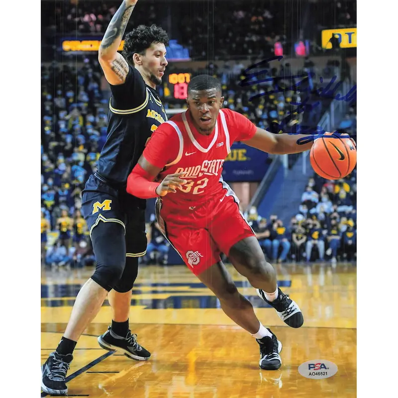 E.J. Liddell Signed 8x10 Photo PSA Autograph Ohio State