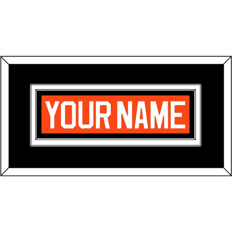 Philadelphia Nameplate - Road Orange (1977-1983) - Double Mat 3