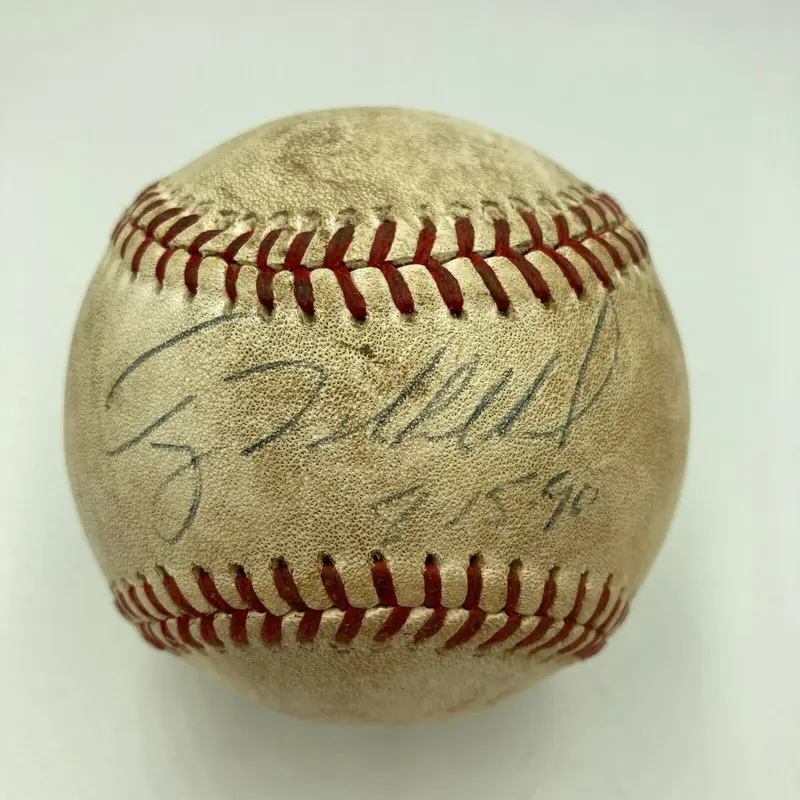 Terry Mulholland No Hitter August 15, 1990 Signed Game Used Baseball JSA COA