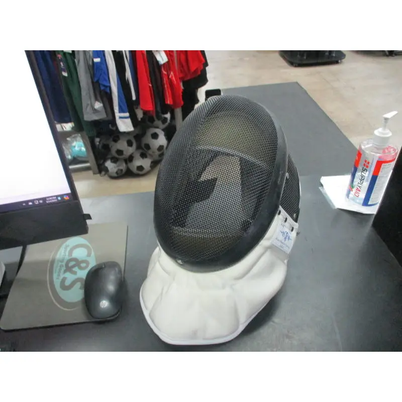 Used Blue Gauntlet M001 -BG 3 Fencing Helmet Size Large - Missing Back Strap