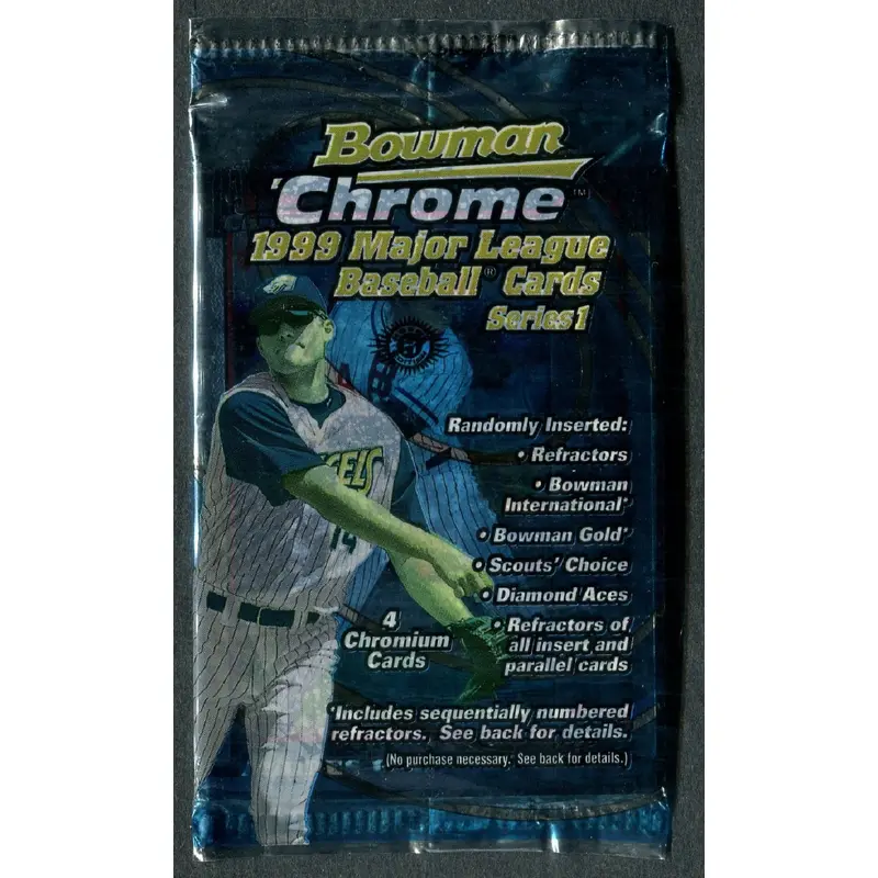 1999 Bowman Chrome Baseball Unopened Series 1 Pack (Hobby) (4)