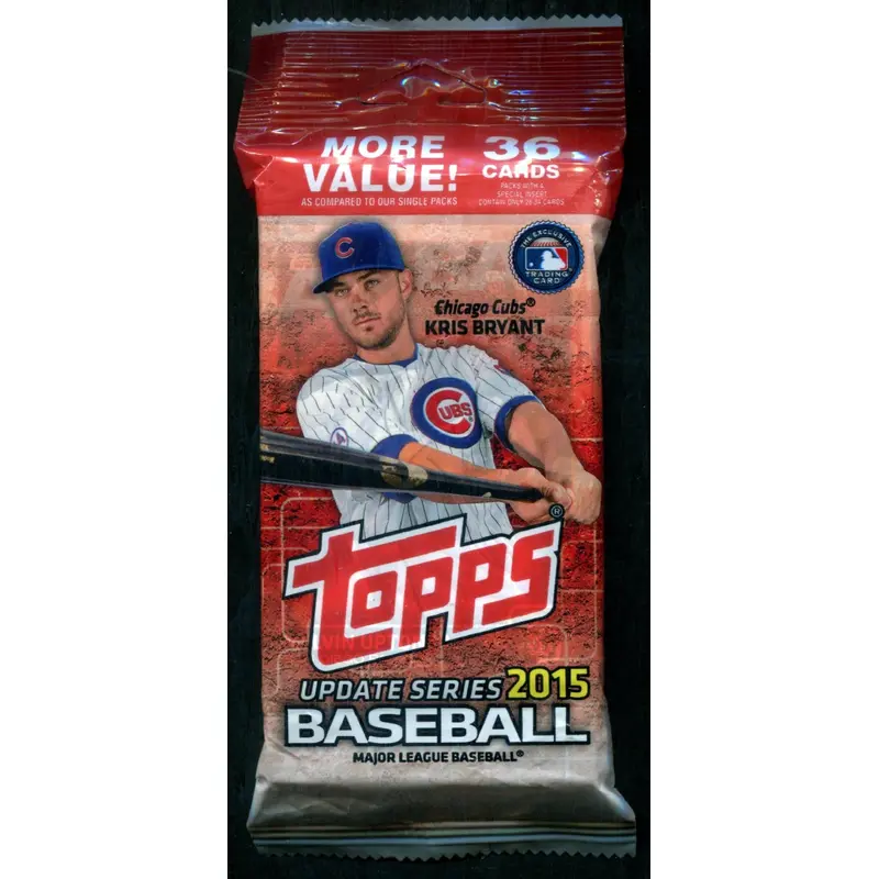 2015 Topps Baseball Unopened Update Series Value Jumbo Pack (36)