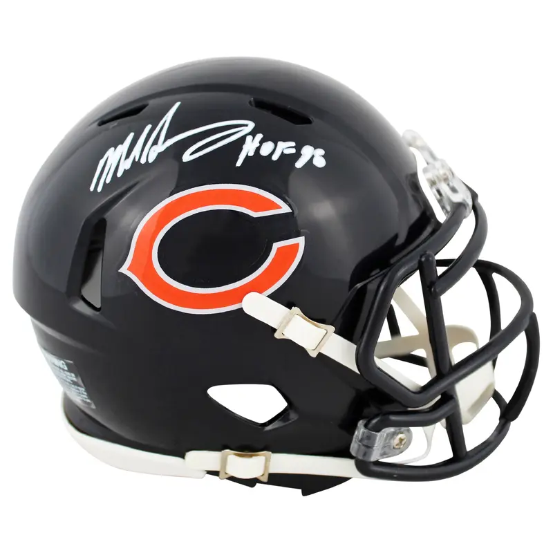Bears Mike Singletary "HOF 98" Authentic Signed Speed Mini Helmet JSA Witness