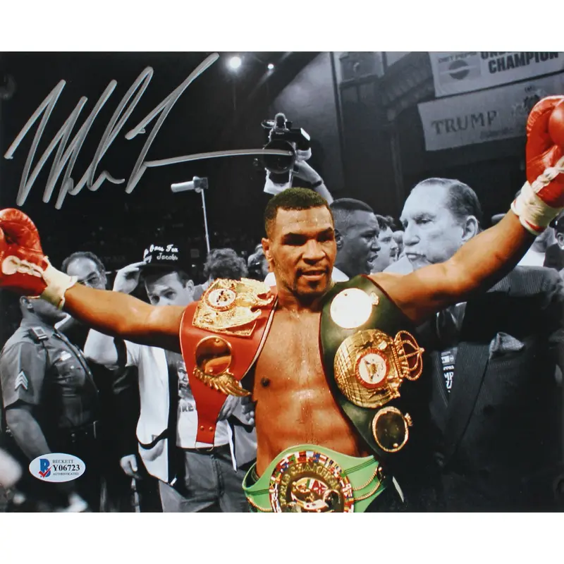 Mike Tyson Authentic Signed 8x10 Horizontal Arms Out Photo Autographed BAS