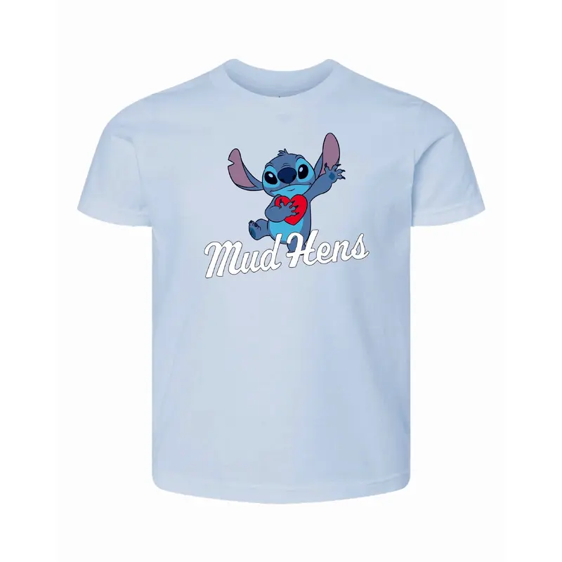 Toledo Mud Hens Youth Disney Stitch Heart T