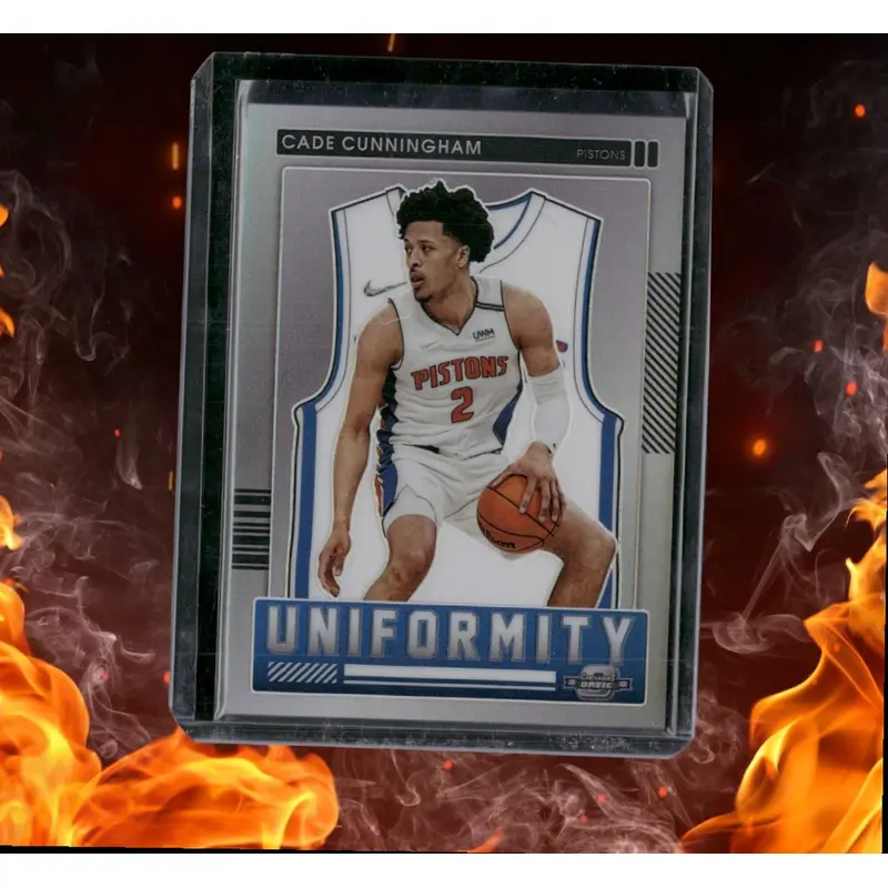 2021-22 Panini Contenders Optic Cade Cunningham Uniformity Silver Prizm Rookie