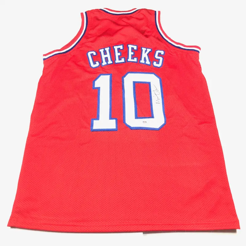 Maurice Mo Cheeks signed jersey PSA/DNA 76ers Autographed Sixers