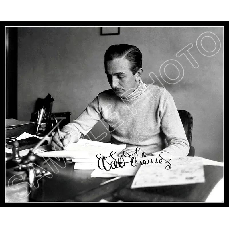 Walt Disney 8X10 Photo - Autographed - 2742