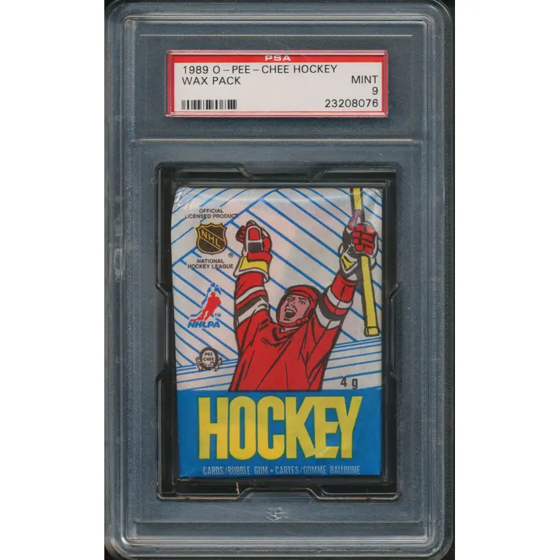 1989/90 OPC O-Pee-Chee Hockey Unopened Wax Pack PSA 9