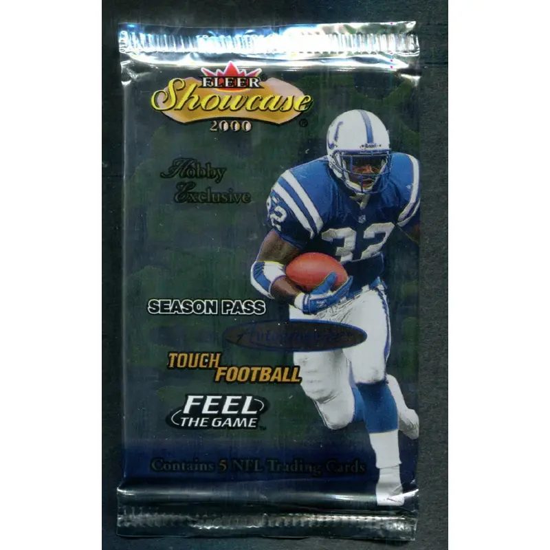 2000 Fleer Showcase Football Unopened Pack (Hobby)