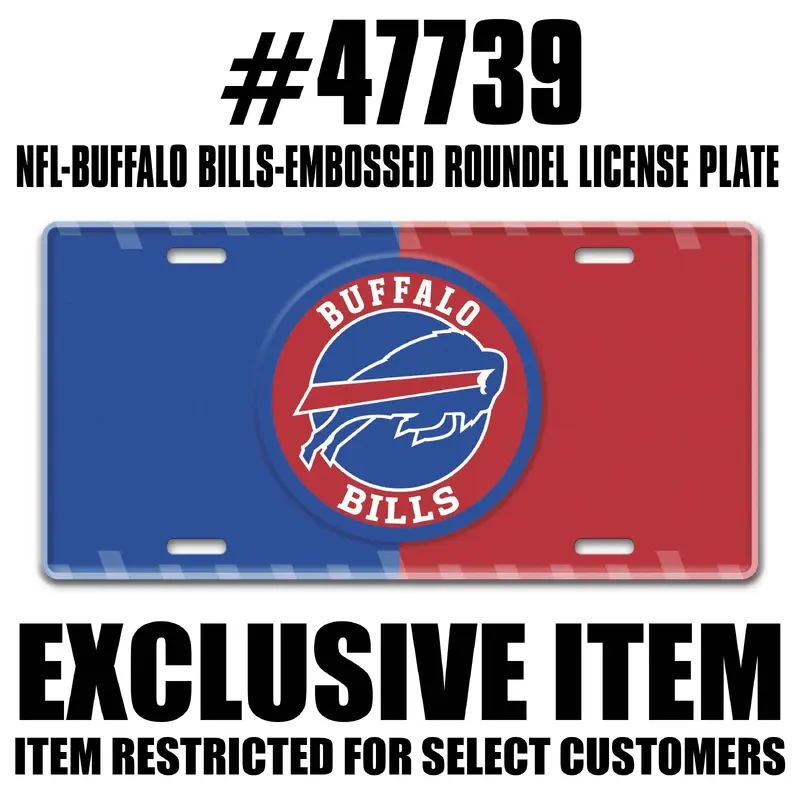 NFL - Buffalo Bills Embossed Roundel License Plate