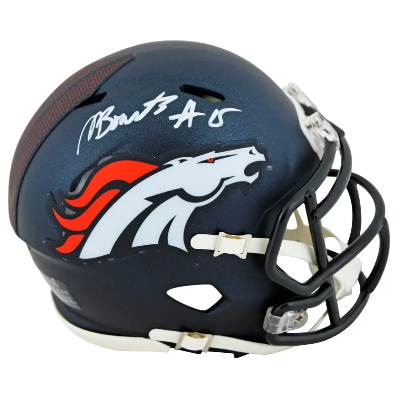Broncos Nik Bonitto Authentic Signed Speed Mini Helmet BAS Witnessed
