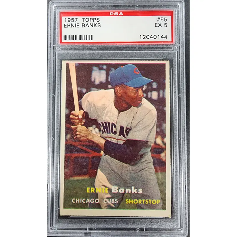 Ernie Banks 1957 Topps #55 PSA 5 EX