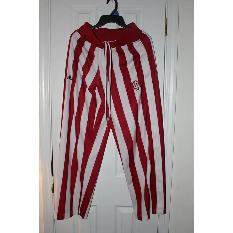 Indiana University Basketball Candy Stripe Warm Up Pants, SZ SM