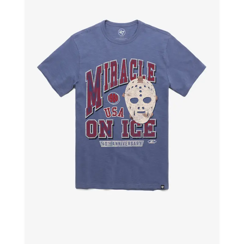 USA HOCKEY MIRACLE ON ICE MASK '47 SCRUM TEE