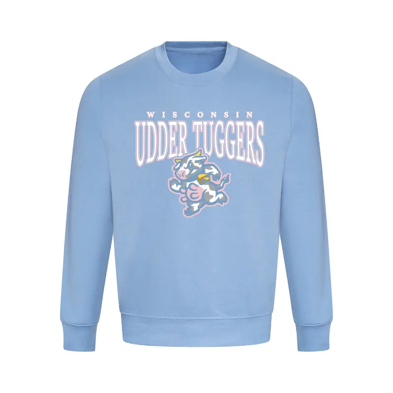 Wisconsin Udder Tuggers Cotton Candy Crewneck