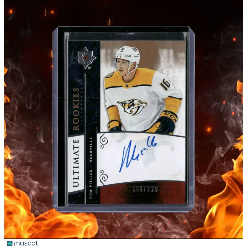 2019-20 Upper Deck Ultimate Rem Pitlick Retro Rookie Auto 166/225 #RRA-PI