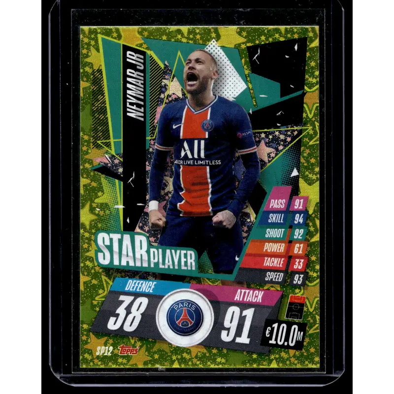 2020-21 Topps Match Attax UCL - Star Player - Neymar Jr. #SP12