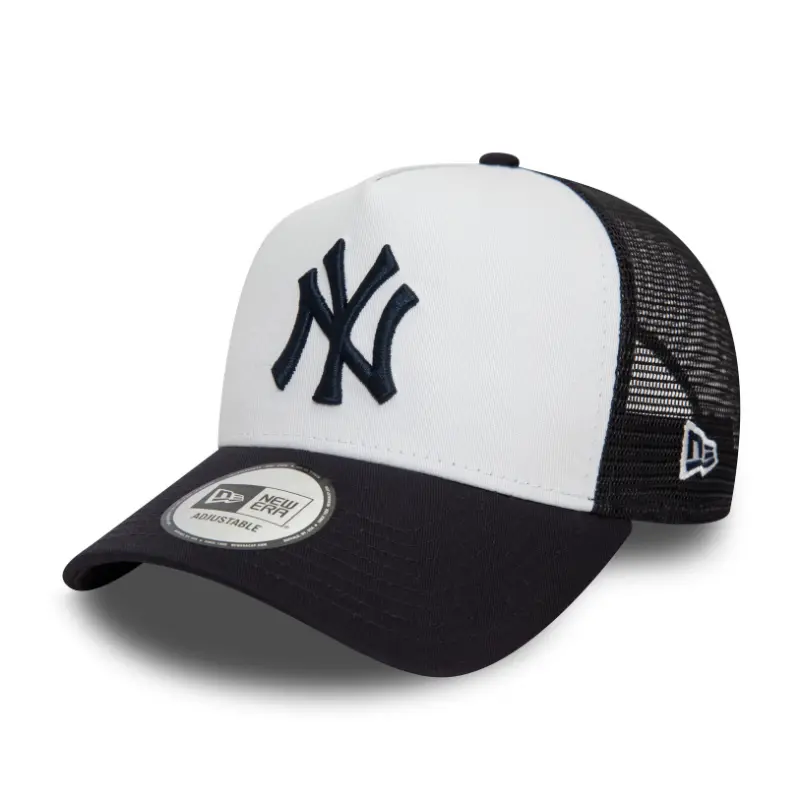 New York Yankees Team Color Block Trucker Cap - Navy/White