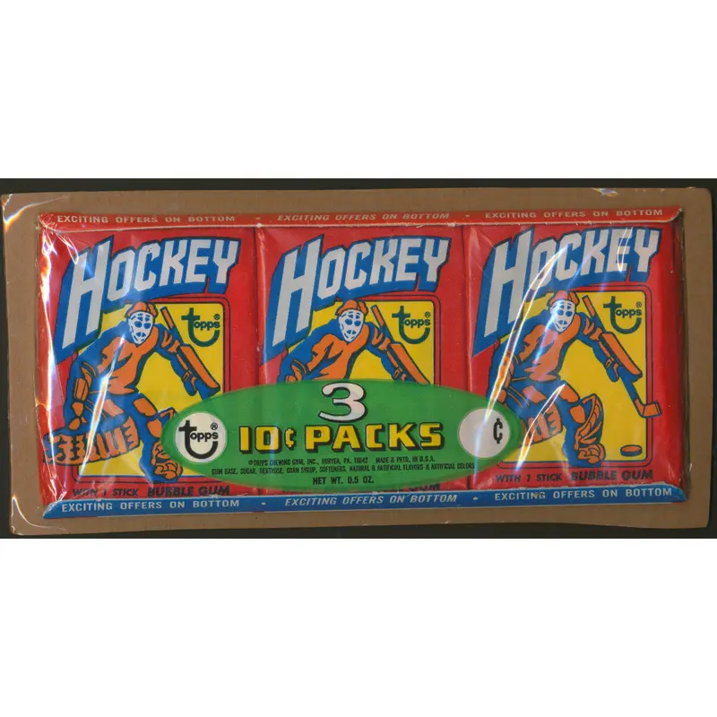 1972/73 Topps Hockey Unopened Wax Pack Tray