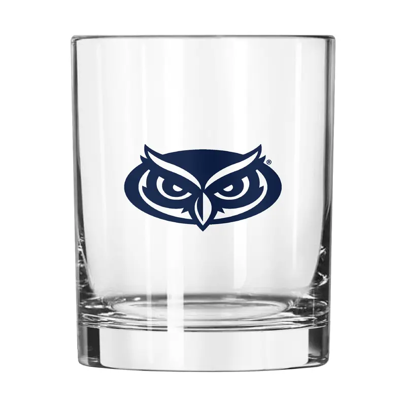 Florida Atlantic 14oz Gameday Rocks Glass