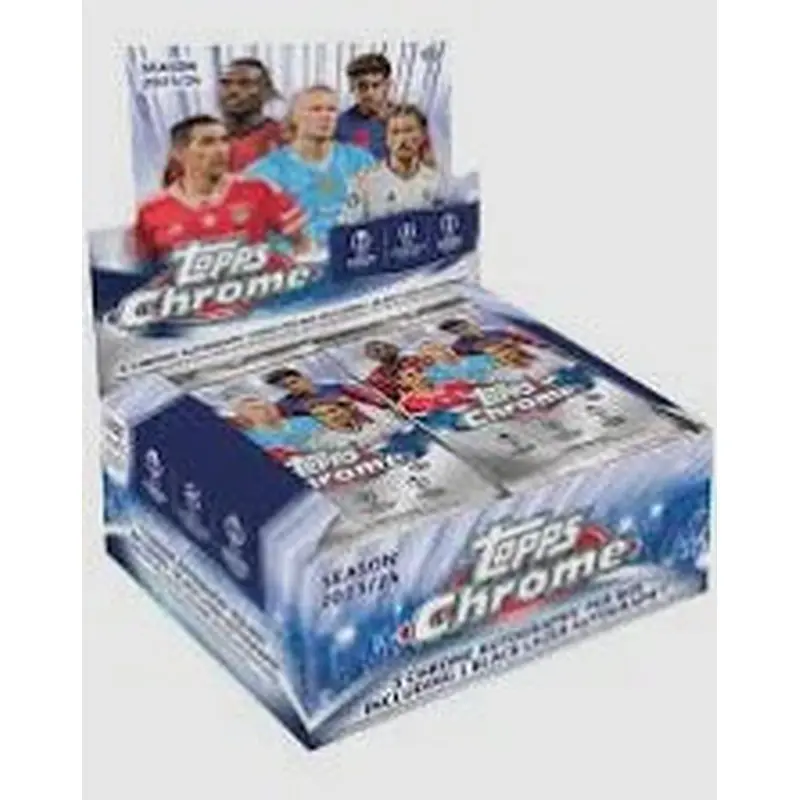 2023-24 Topps UEFA Chrome Club Competitions Soccer Jumbo Hobby Box