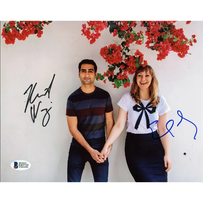Kumail Nanjiani & Emily Gordon The Big Sick Signed 8x10 Photo BAS #E85725