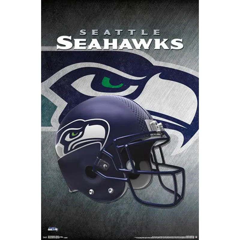 Seattle Seahawks Official NFL Football Team Helmet Logo Poster - Trends International