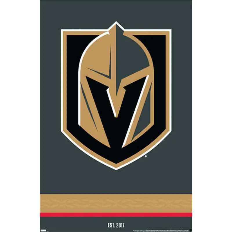 Vegas Golden Knights Official NHL Hockey Team Logo Poster - Costacos Sports