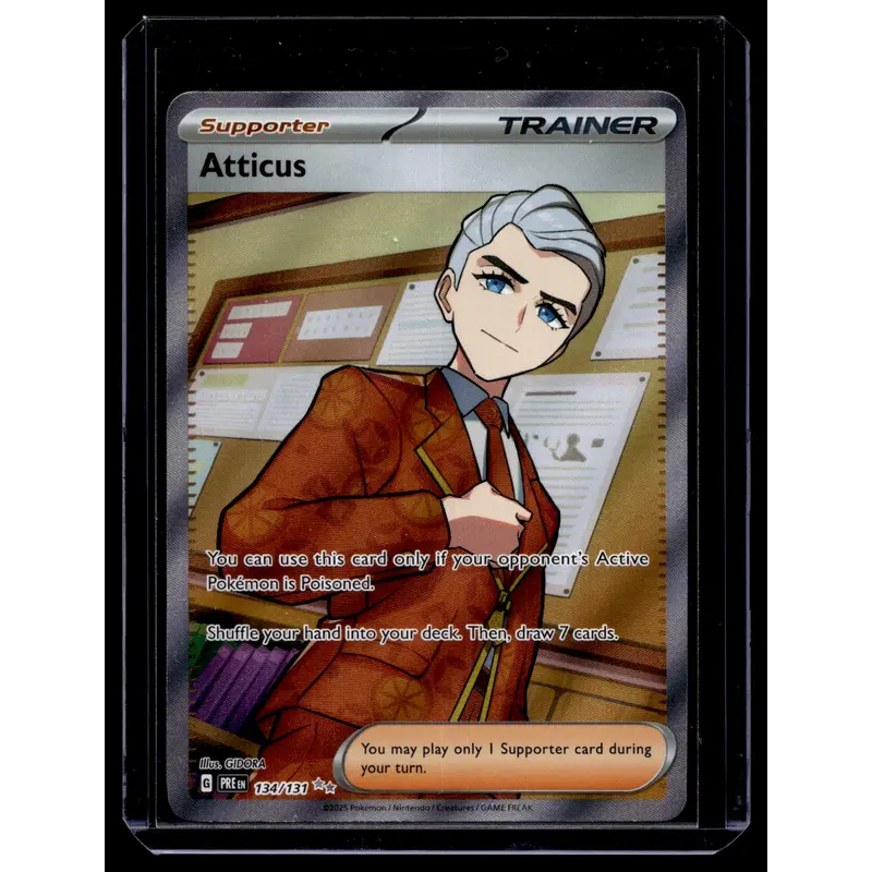 2025 Pokemon - Scarlet & Violet - Prismatic Evolutions - Ultra Rare - Atticus #134