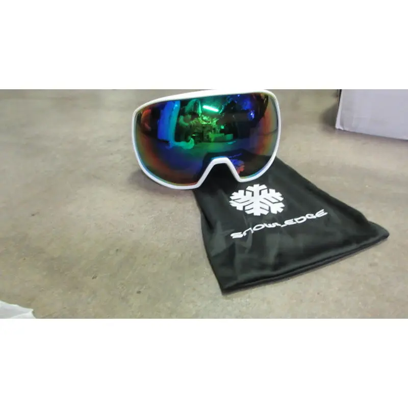 New Snowlodge Backflip Ski Goggles - Matte White/ Fake Green