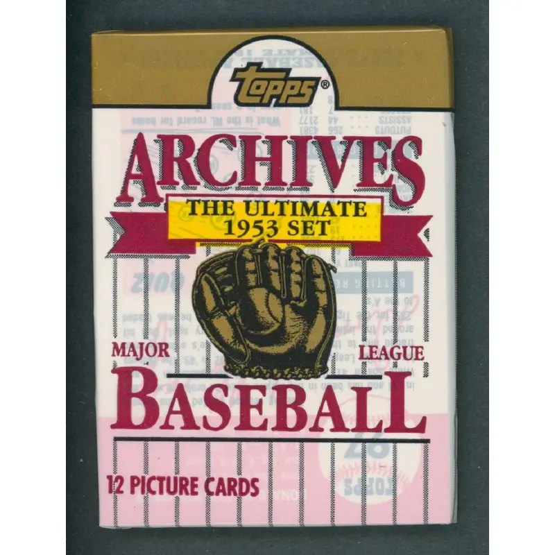 1953 Topps Archives Baseball Unopened Pack (Issued 1991)