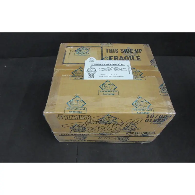 1987 Donruss Baseball Rack Pack Case (BBCE)