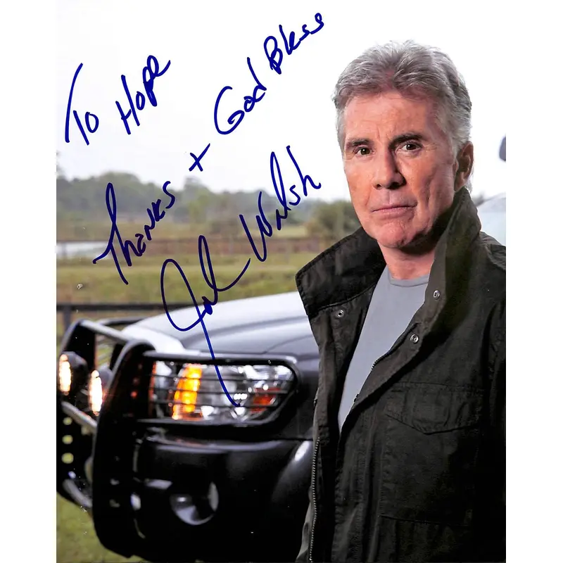 John Walsh America's Most Wanted Authentic Signed 8x10 Photo BAS #G45534