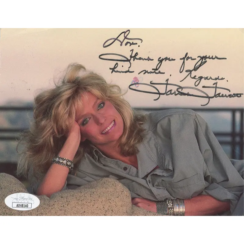 Farrah Fawcett Charlie's Angels Authentic Signed 5x7 Postcard JSA #AX48140