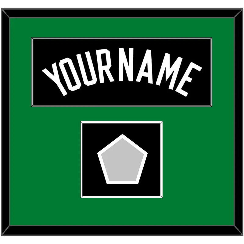 Boston Name & Trophy Patch - Black Statement - Single Mat 2