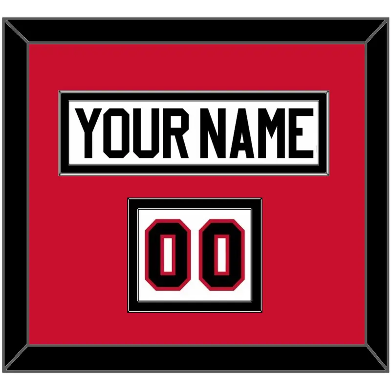 Chicago Nameplate & Number (Shoulder) - Road White (2007-2017) - Double Mat 2