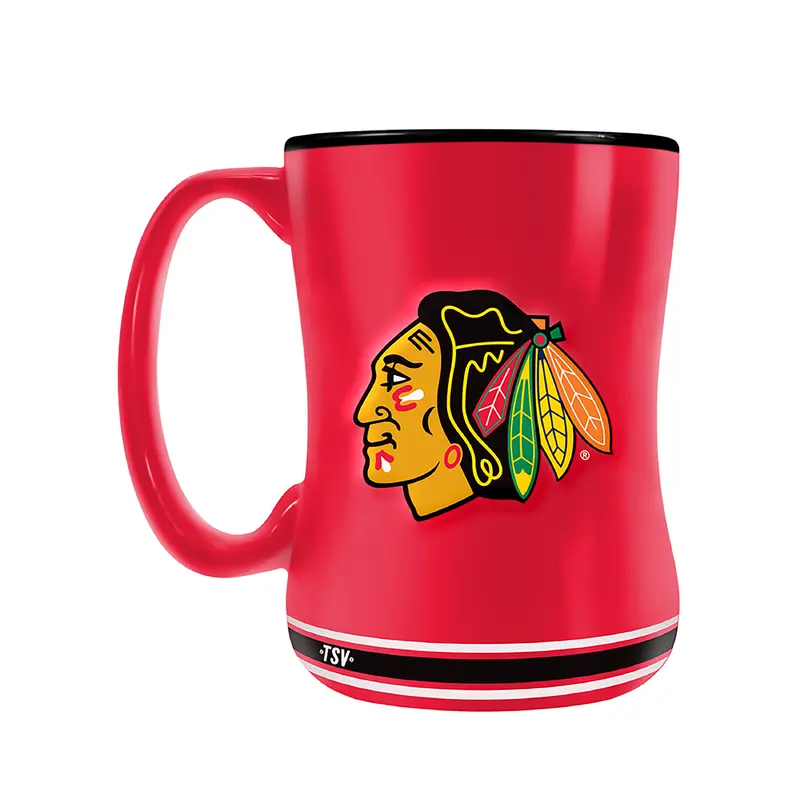 NHL Chicago Blackhawks Team Crest Sculpted Mug (14 oz)