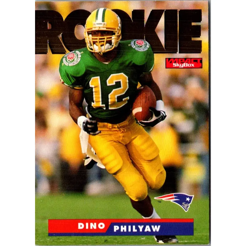 1995 SkyBox Impact Dino Philyaw #184 Rookie