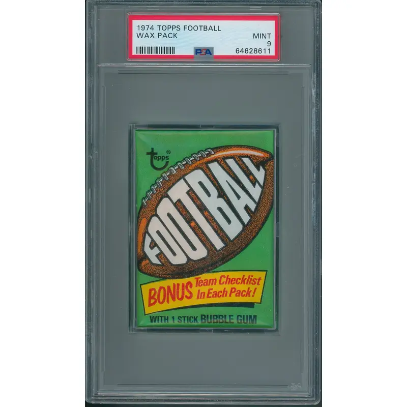 1974 Topps Football Unopened Wax Pack PSA 9 *8611