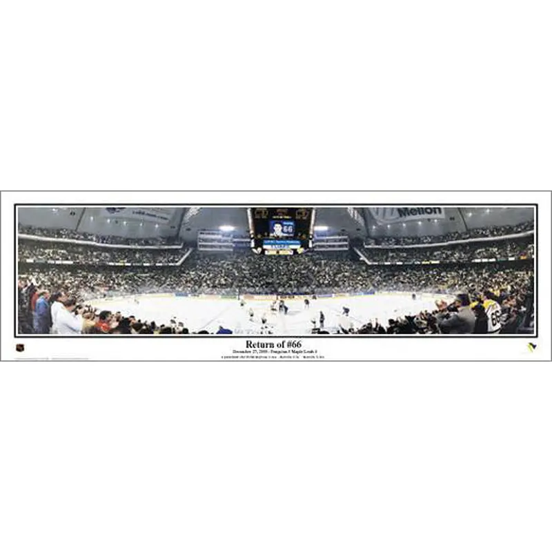 Mario Lemieux "Return of #66" (2001) Mellon Arena Panoramic Poster - Everlasting Images