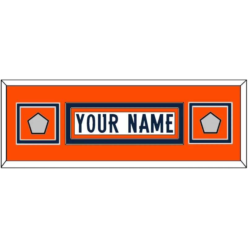 Denver Nameplate & 2 Super Bowl Jersey Patches - Road White (1997-2023) - Double Mat 8