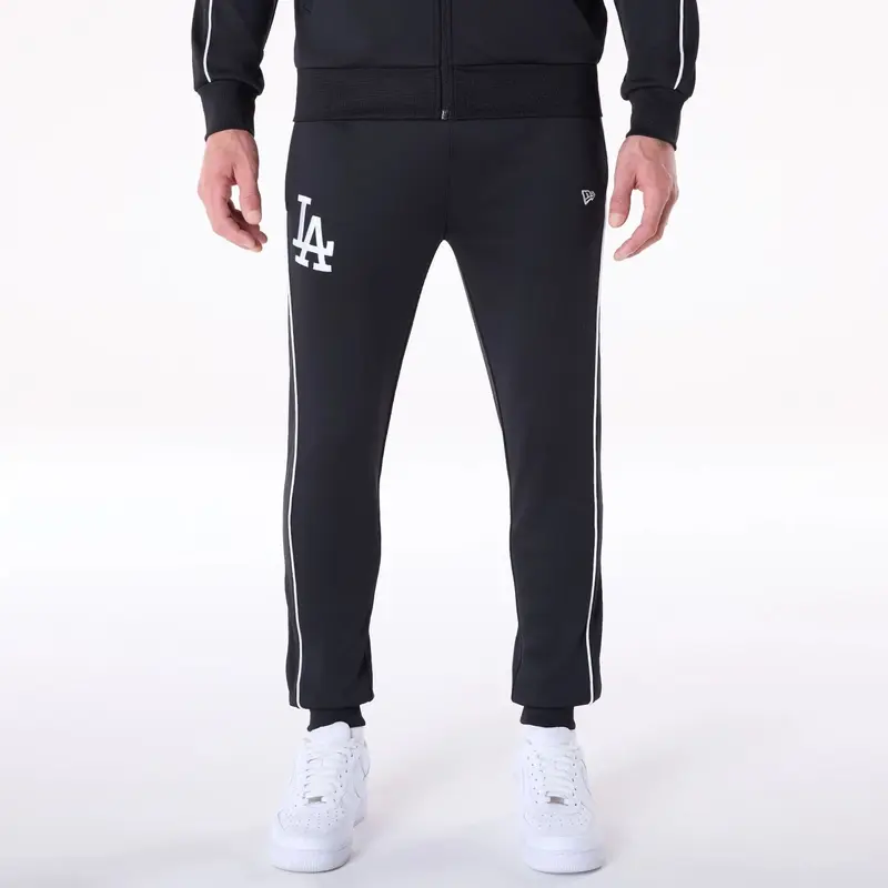 LA Dodgers MLB Track Pants Black Fleece Joggers