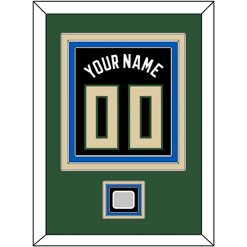 Milwaukee Name & Number With Champions Patch - Black Statement - Triple Mat 2