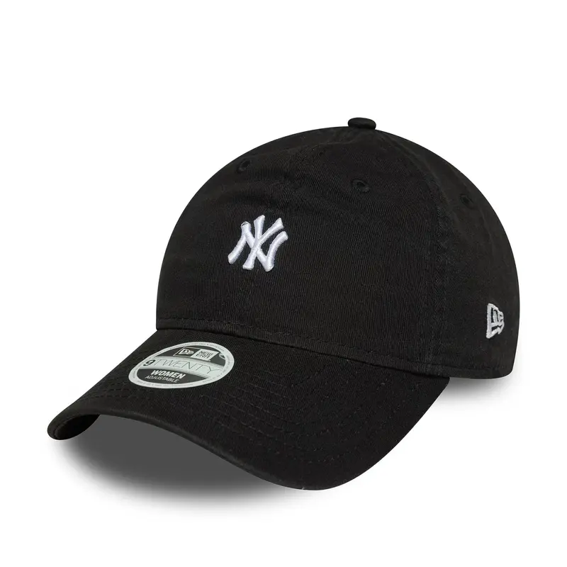 New York Yankees Womens MLB Mini Washed Black 9TWENTY Adjustable Cap