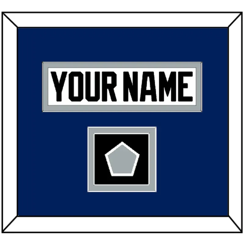 Tampa Bay Nameplate & Jersey Logo Patch - Home White (2001-2007) - Double Mat 3