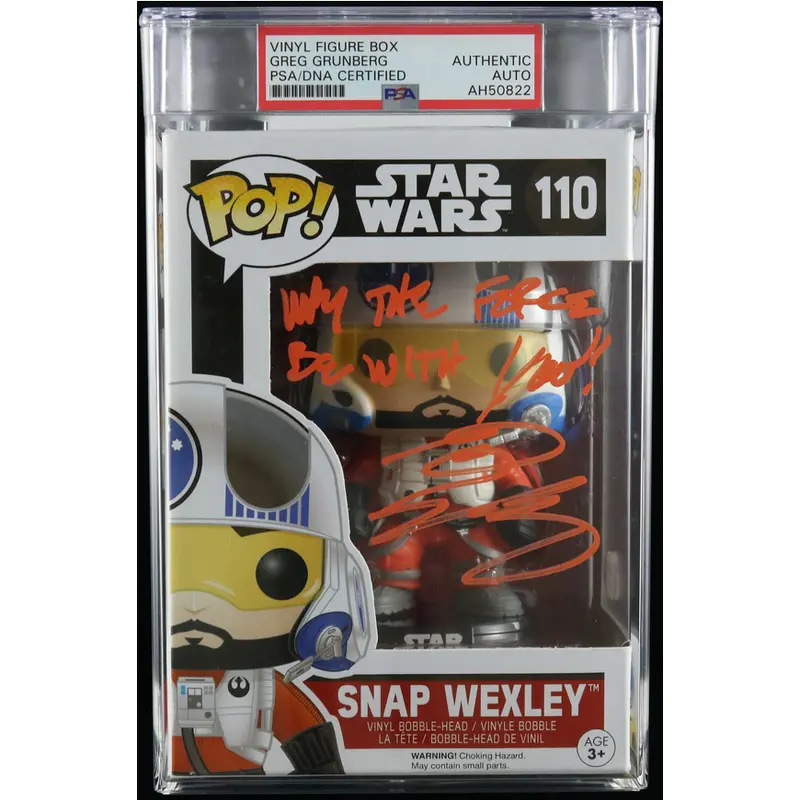 Greg Grunberg Signed Snap Wexley Funko Pop PSA/DNA Auto Encapsulated Star Wars
