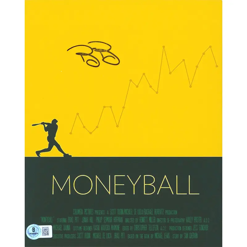 Billy Beane Moneyball Authentic Signed 8x10 Vertical Photo BAS #BN33085